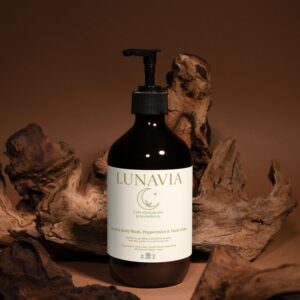 Hand & Body Wash, Peppermint & Dark Cedar